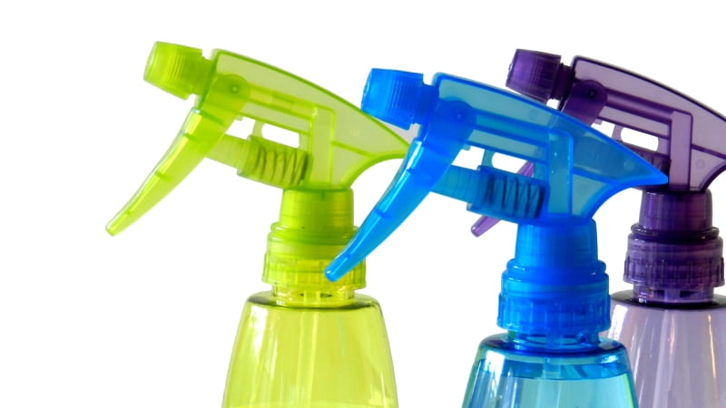 photo of spray bottles